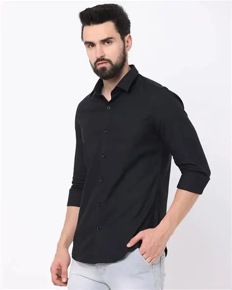 Black Slim Fit Shirt